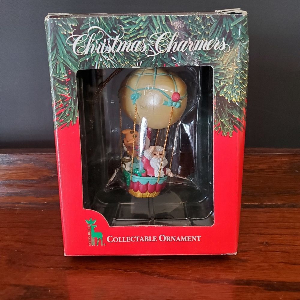 Hot Air Balloon Blimp Christmas Ornament